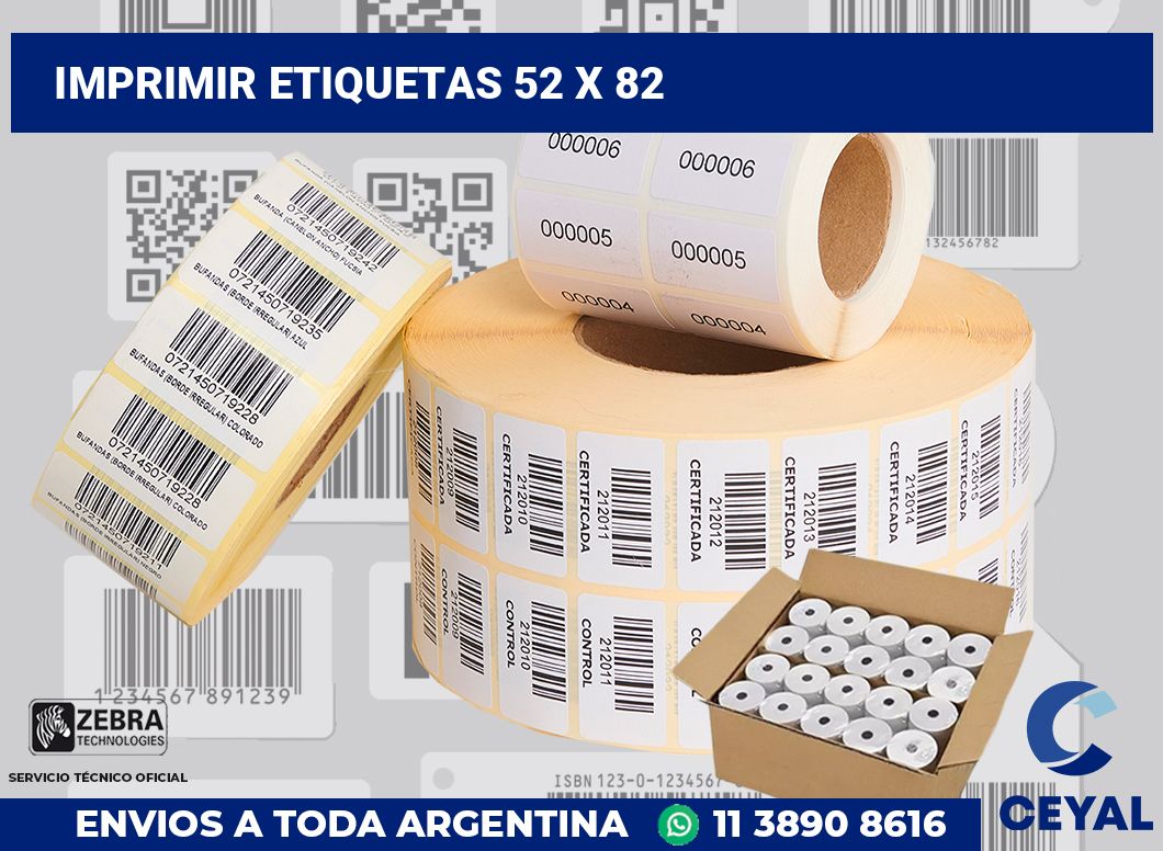 imprimir etiquetas 52 x 82