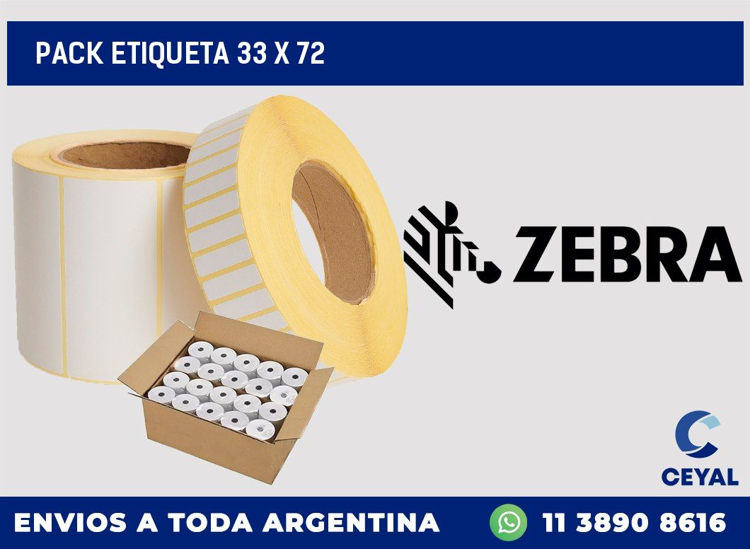 pack etiqueta 33 x 72