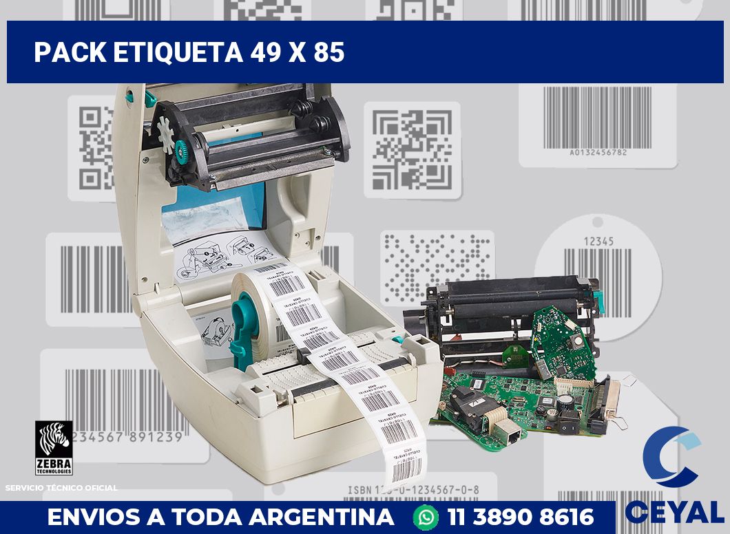 pack etiqueta 49 x 85