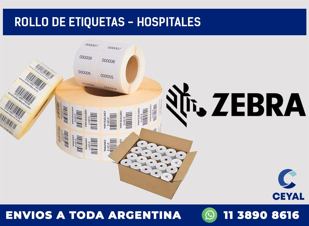 rollo de etiquetas – Hospitales