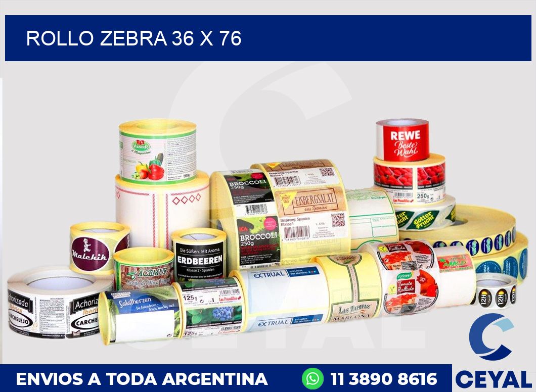 rollo zebra 36 x 76
