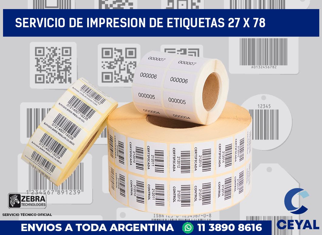 servicio de impresion de etiquetas 27 x 78