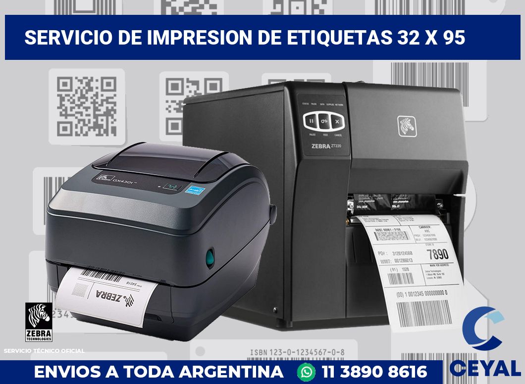 servicio de impresion de etiquetas 32 x 95