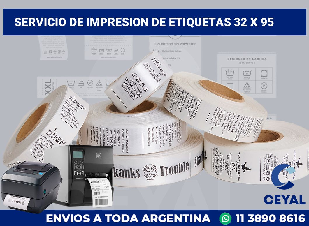 servicio de impresion de etiquetas 32 x 95