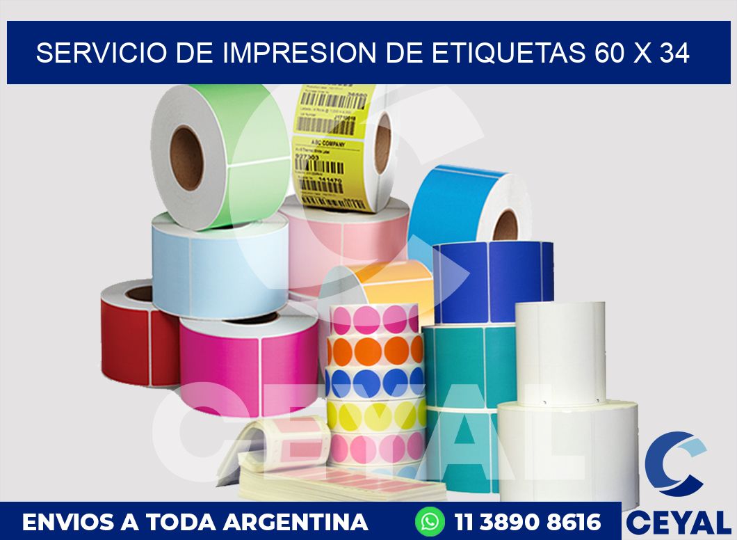 servicio de impresion de etiquetas 60 x 34
