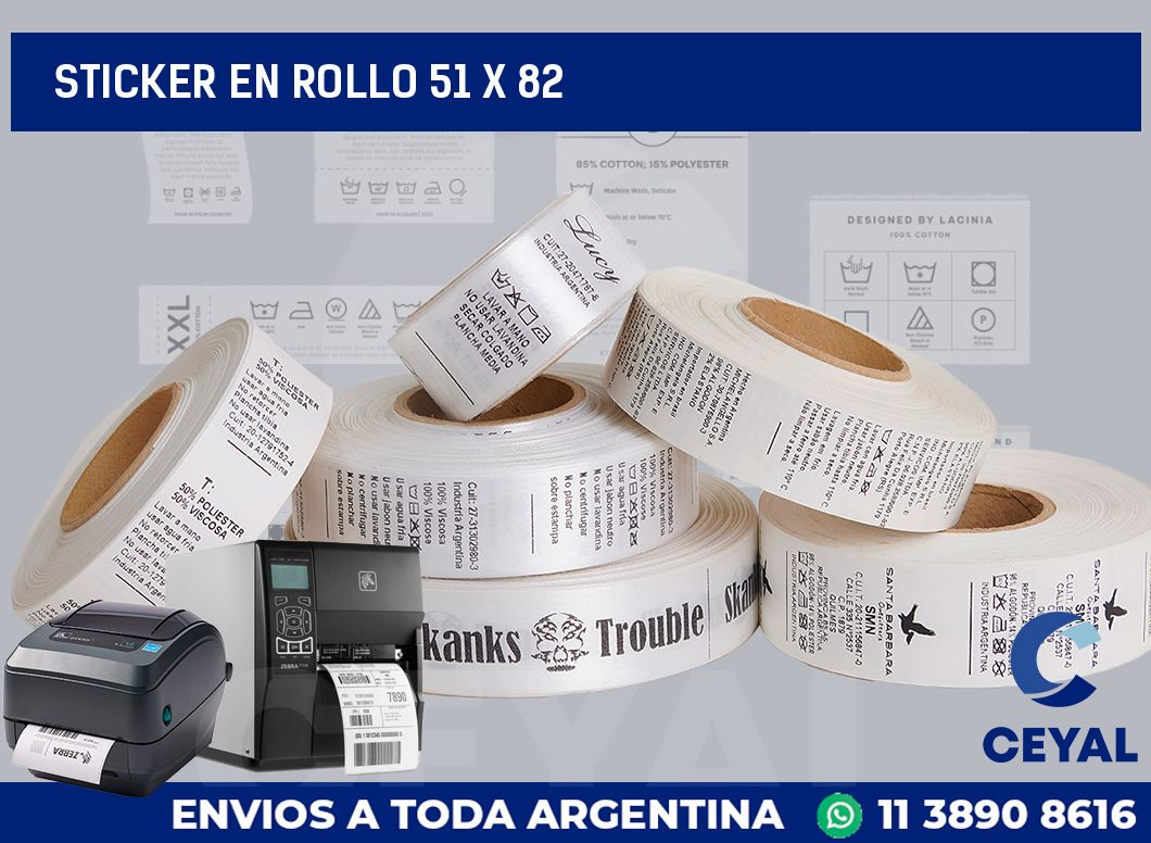 sticker en rollo 51 x 82