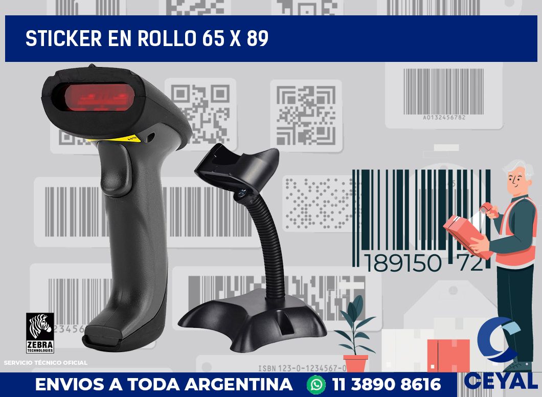 sticker en rollo 65 x 89