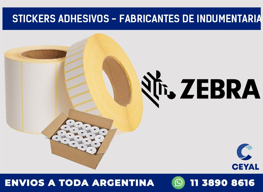 stickers adhesivos – Fabricantes de indumentaria