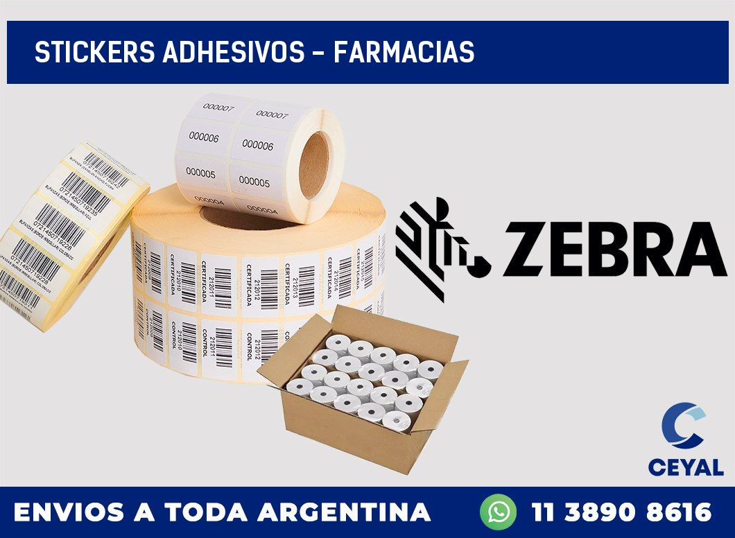 stickers adhesivos – Farmacias