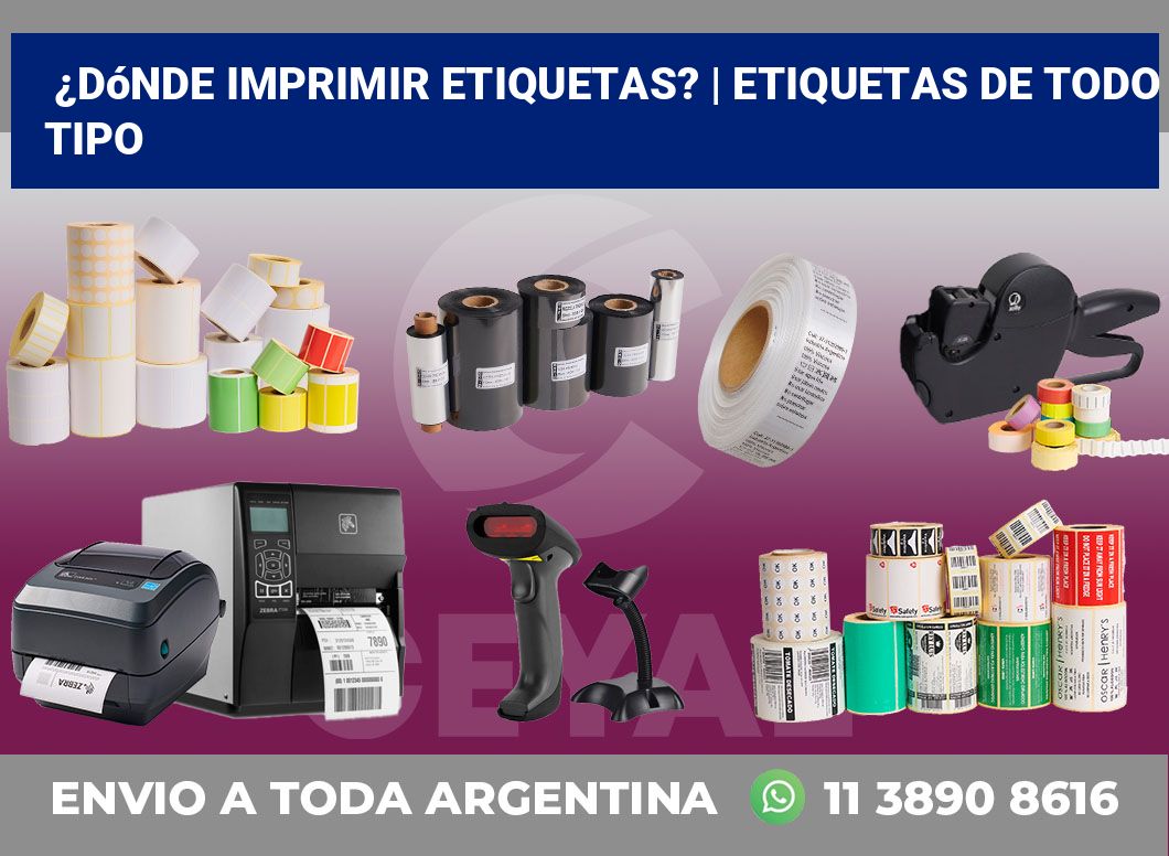 ¿Dónde imprimir etiquetas? | Etiquetas de todo tipo