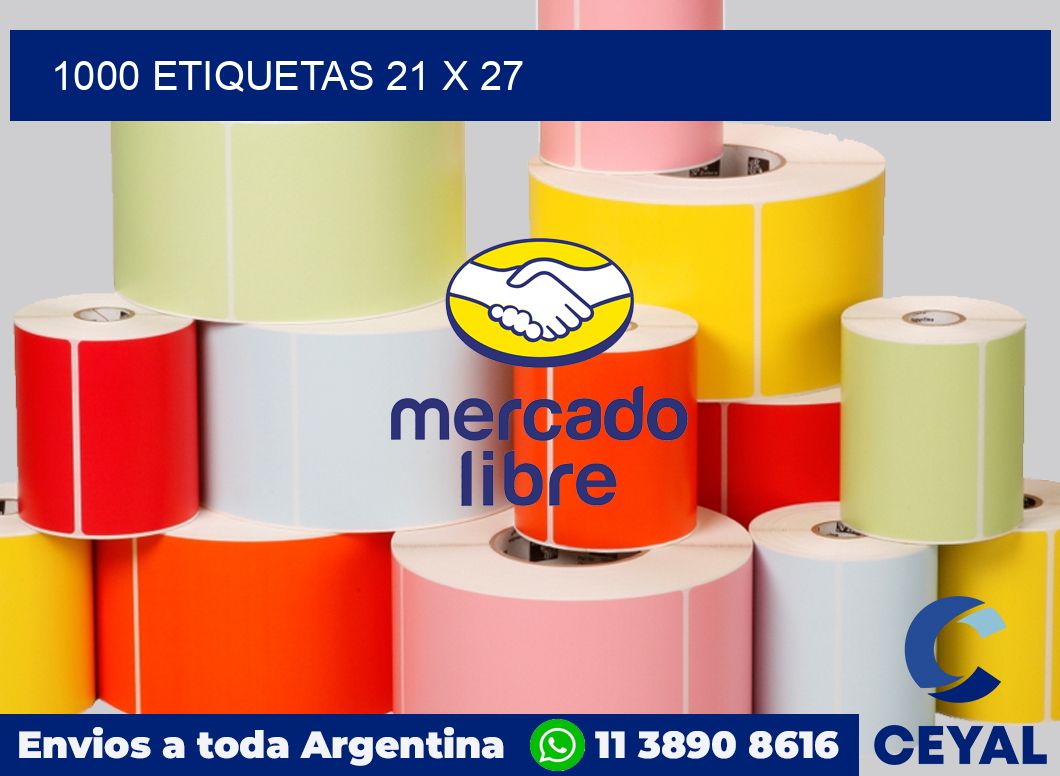 1000 etiquetas 21 x 27