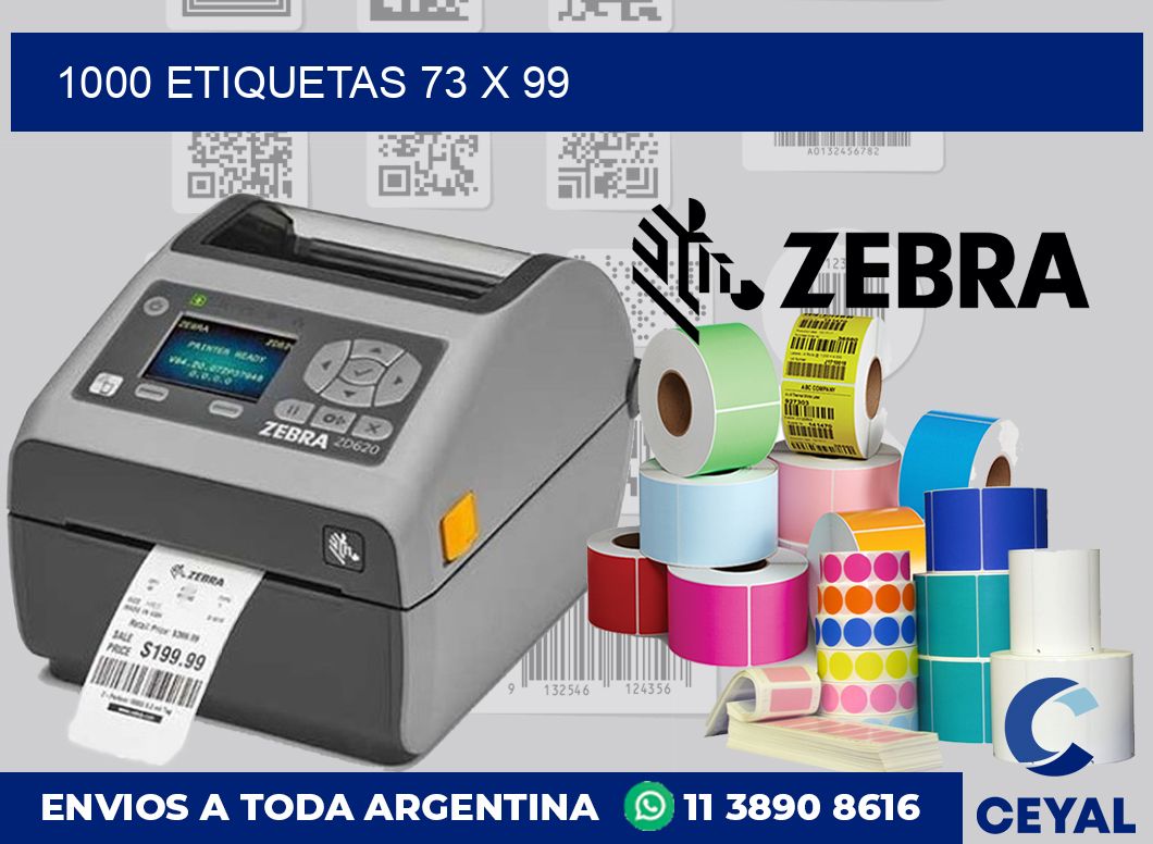 1000 etiquetas 73 x 99
