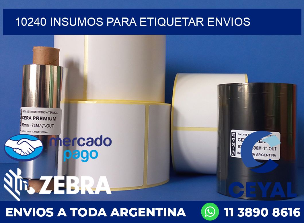 10240 insumos para etiquetar envios