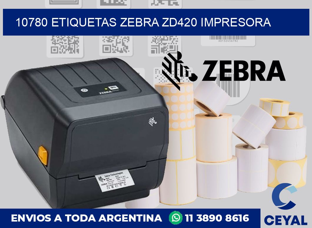 10780 etiquetas Zebra zd420 impresora