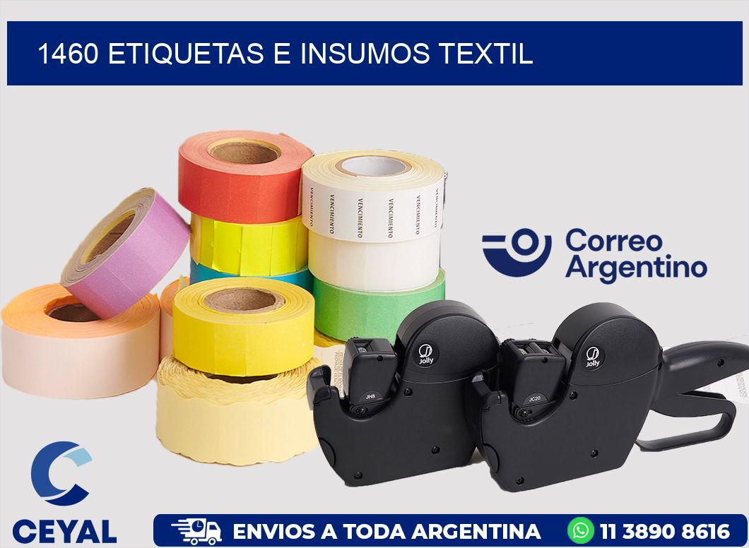 1460 etiquetas e insumos textil