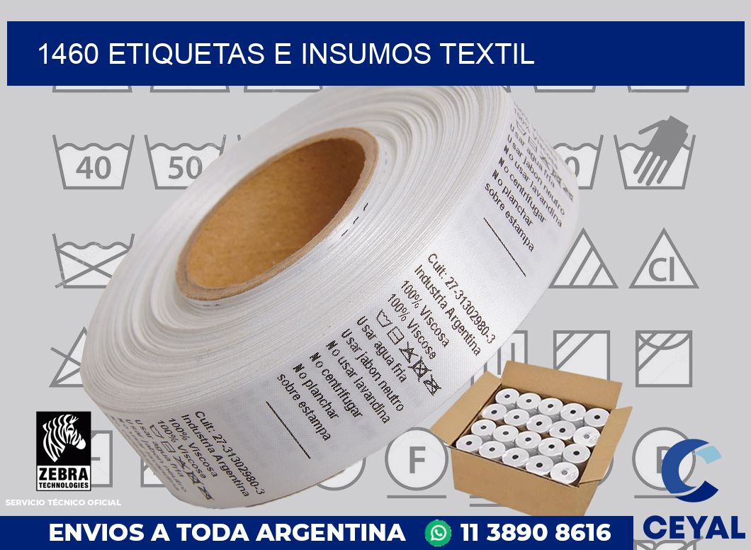 1460 etiquetas e insumos textil