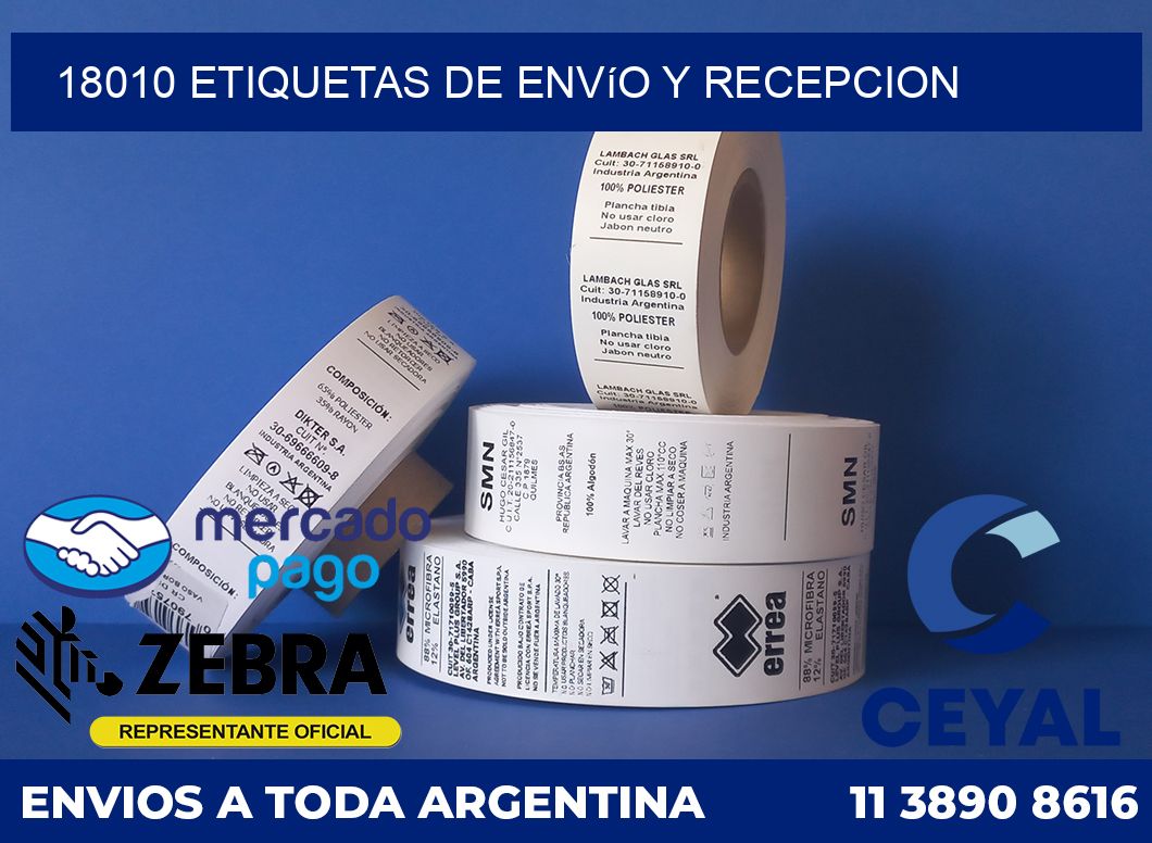 18010 Etiquetas de envío y recepcion