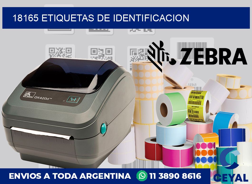18165 Etiquetas de identificacion