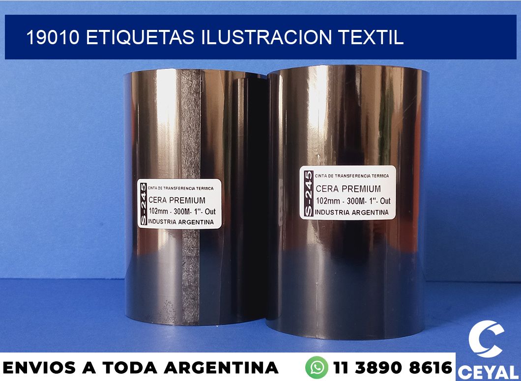19010 etiquetas ilustracion textil