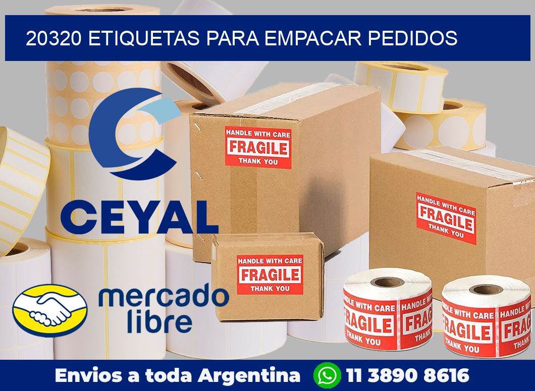 20320 Etiquetas para empacar pedidos
