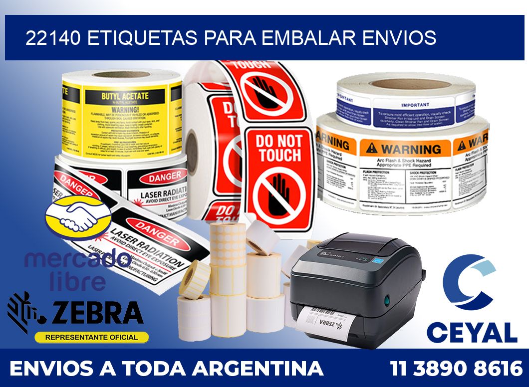 22140 Etiquetas para embalar envios