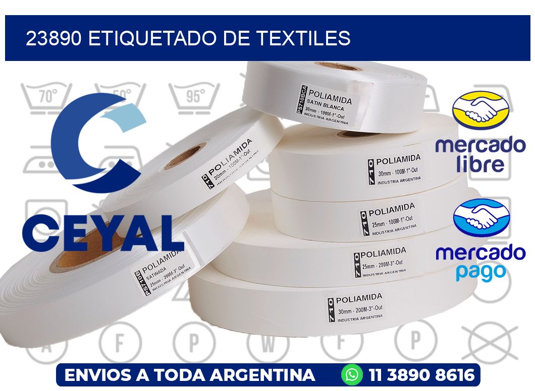 23890 Etiquetado de textiles