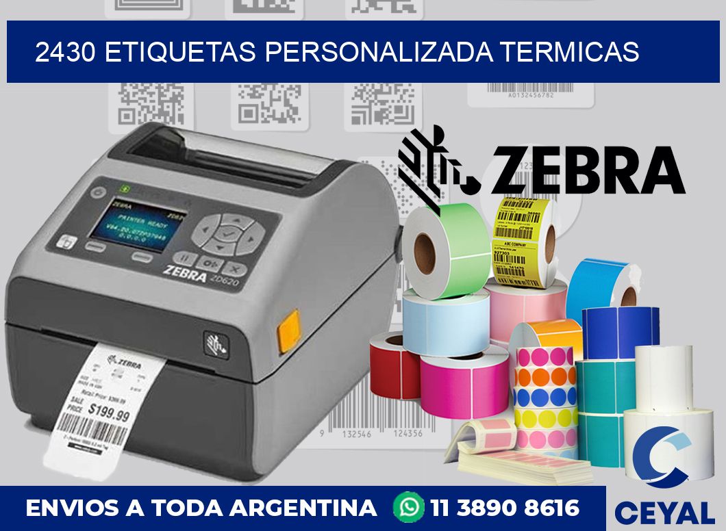 2430 etiquetas personalizada termicas