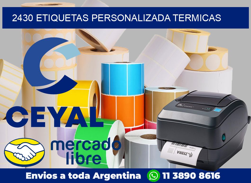 2430 etiquetas personalizada termicas
