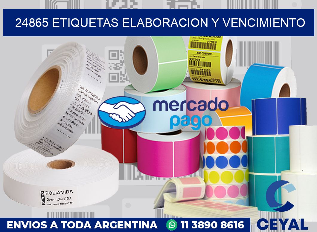 24865 Etiquetas elaboracion y vencimiento