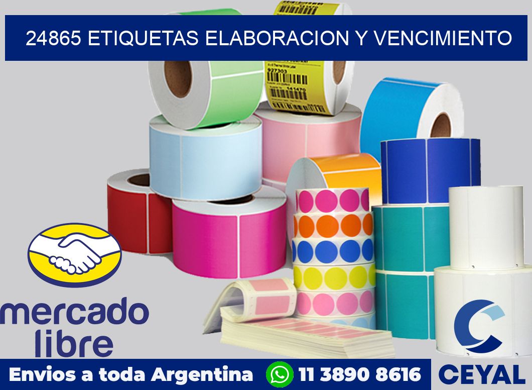 24865 Etiquetas elaboracion y vencimiento