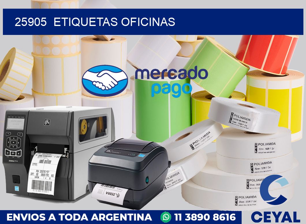 25905  Etiquetas oficinas