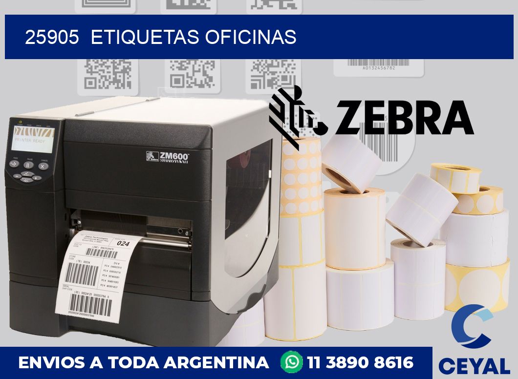 25905  Etiquetas oficinas