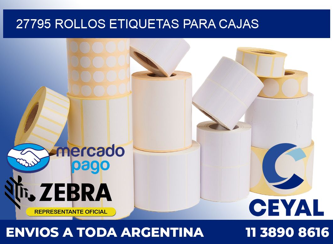 27795 Rollos etiquetas para cajas