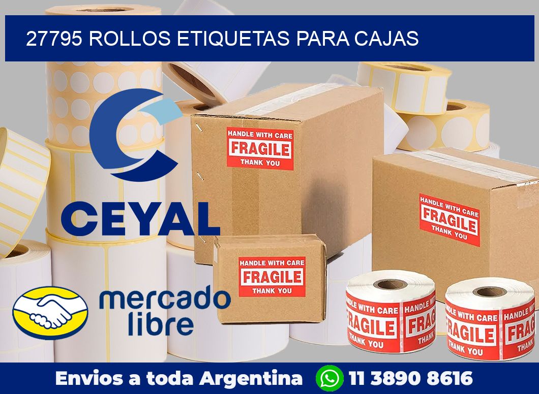 27795 Rollos etiquetas para cajas