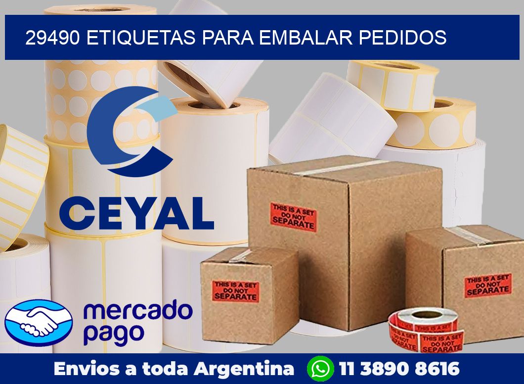29490 Etiquetas para embalar pedidos