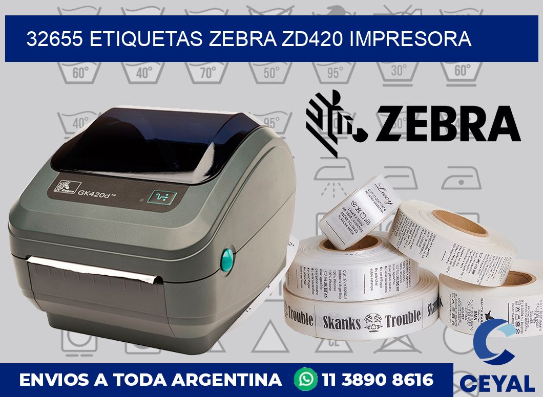 32655 etiquetas Zebra zd420 impresora