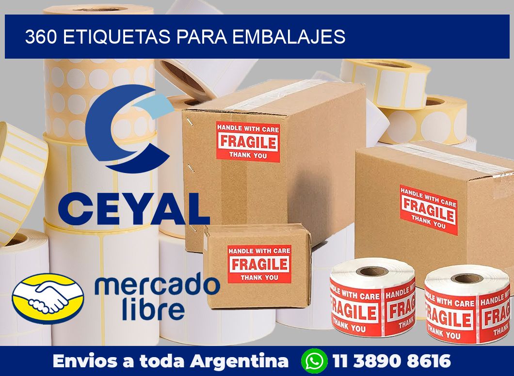360 etiquetas para embalajes