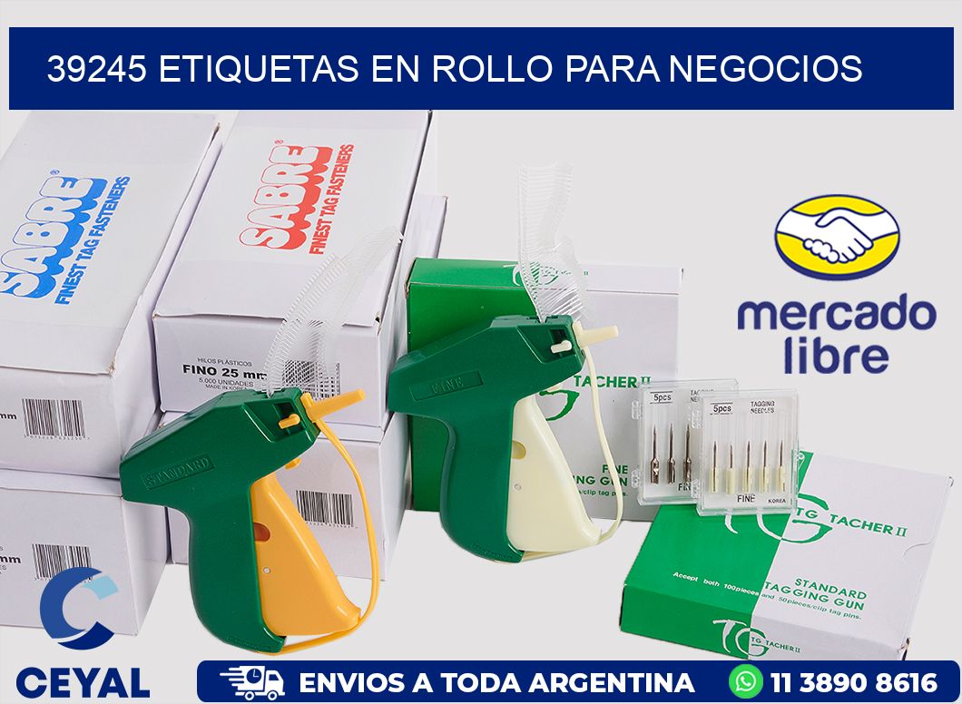 39245 Etiquetas en rollo para negocios