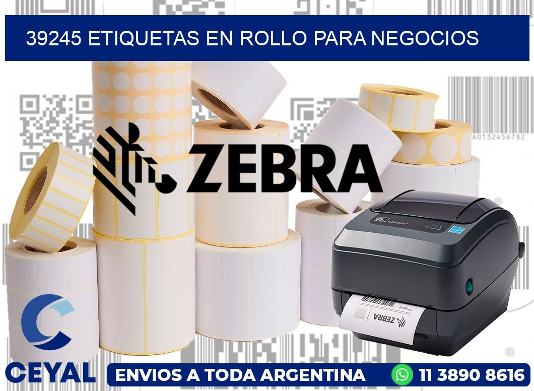 39245 Etiquetas en rollo para negocios