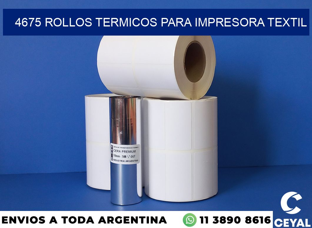 4675 rollos termicos para impresora textil