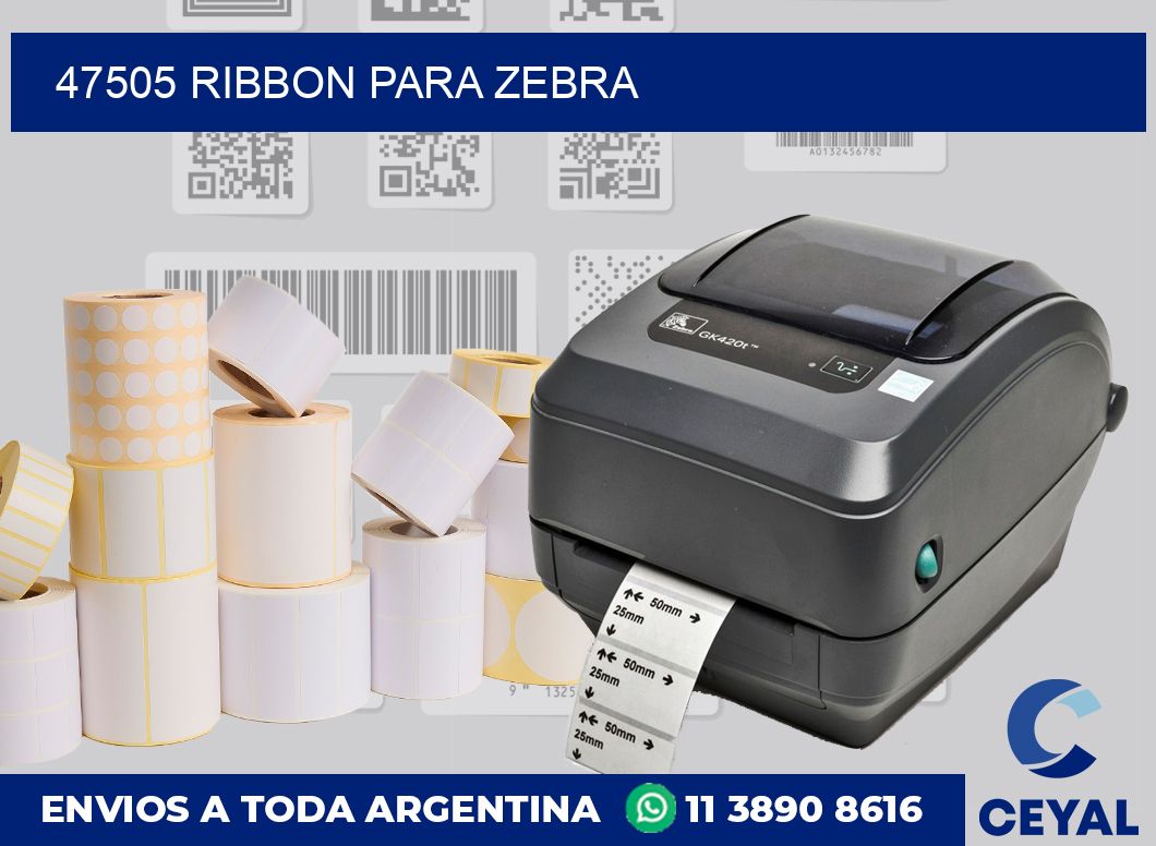 47505 ribbon para zebra
