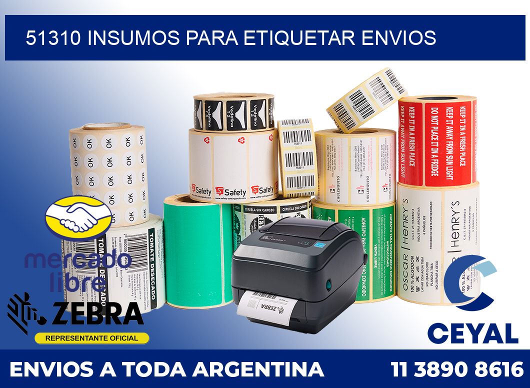 51310 Insumos para etiquetar envios