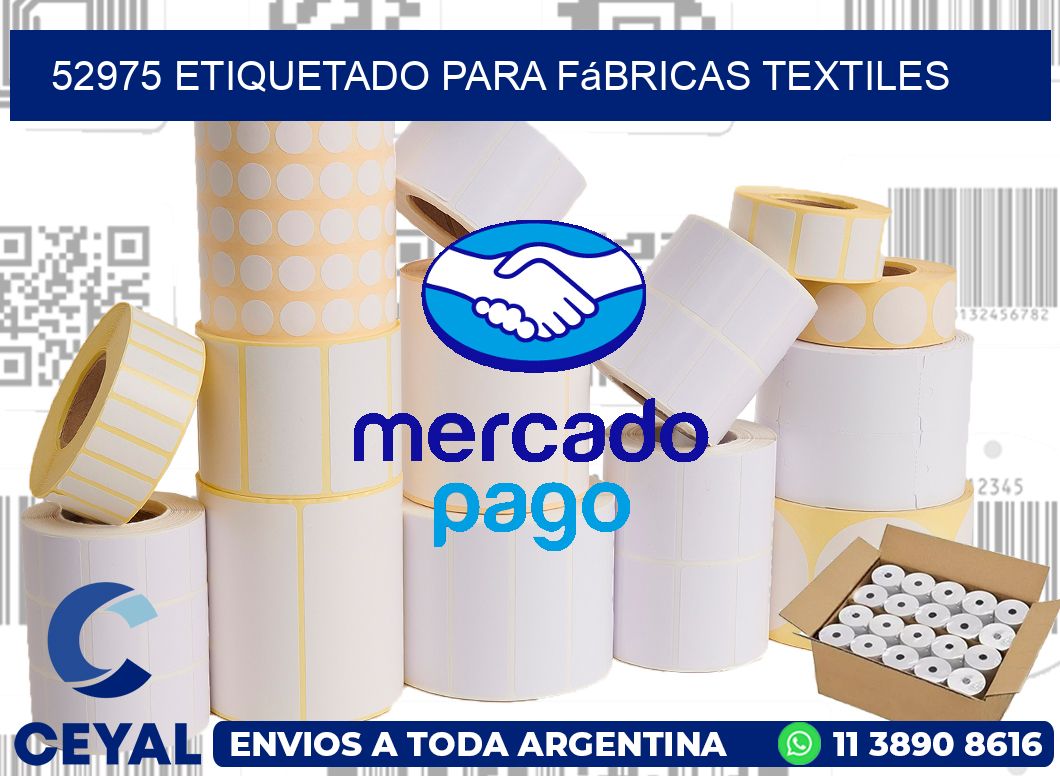 52975 Etiquetado para fábricas textiles