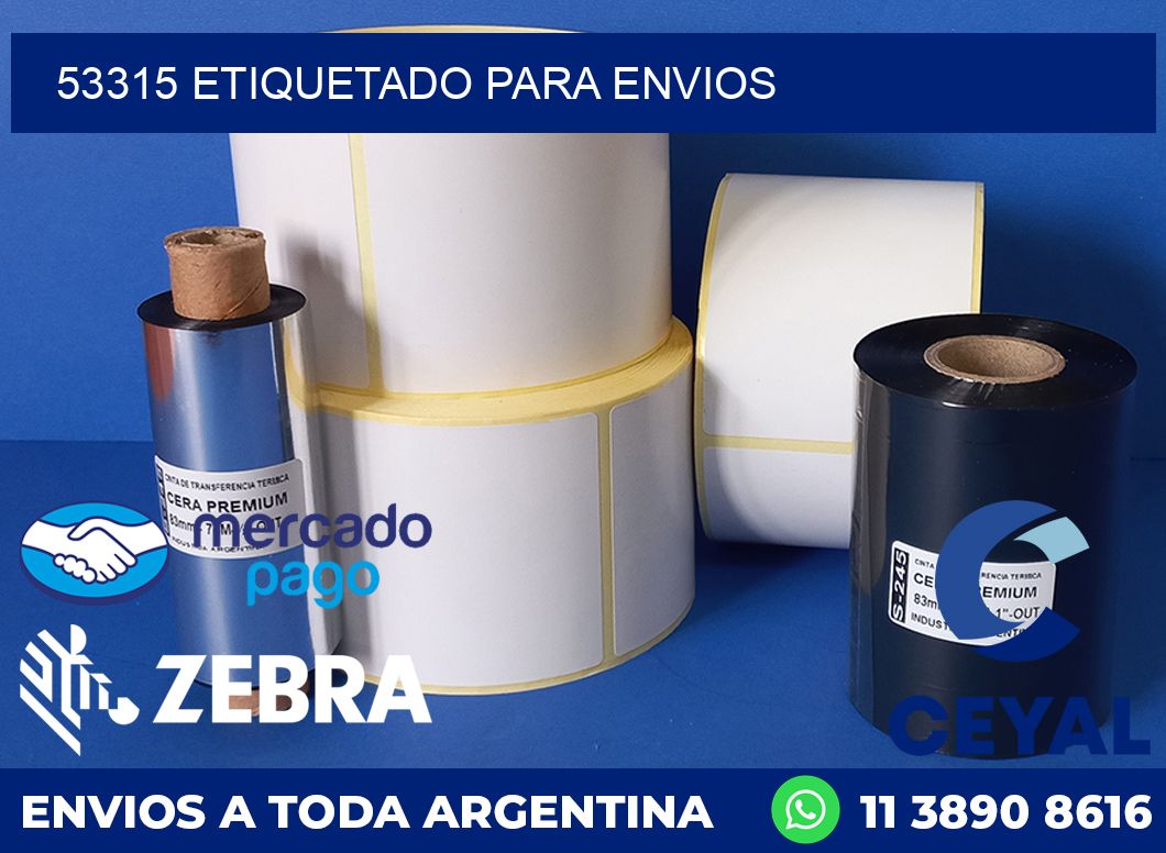 53315 etiquetado para envios