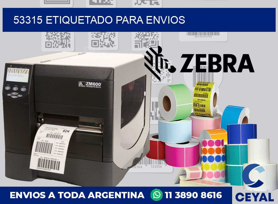 53315 etiquetado para envios