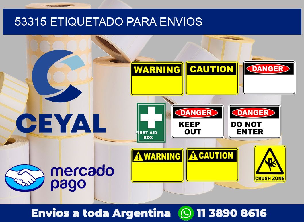 53315 etiquetado para envios