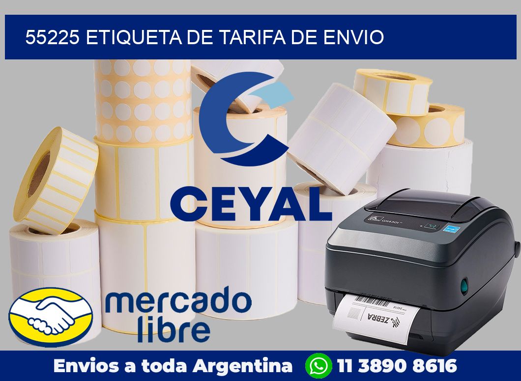 55225 Etiqueta de tarifa de envio