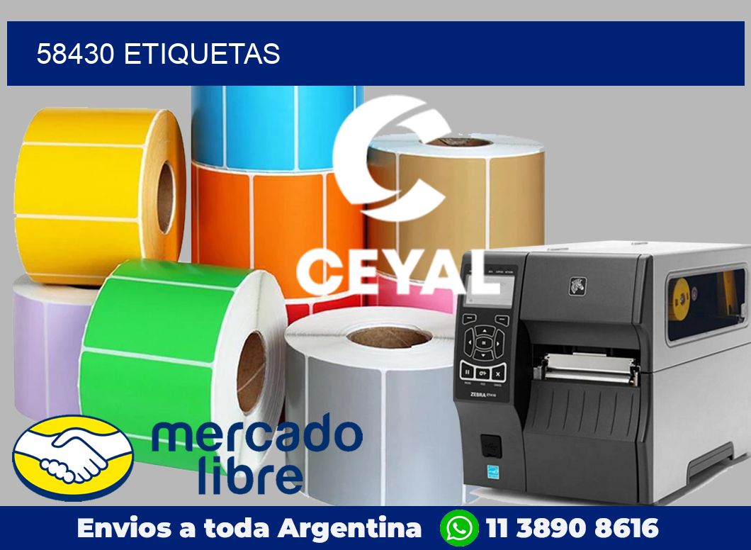 58430 etiquetas