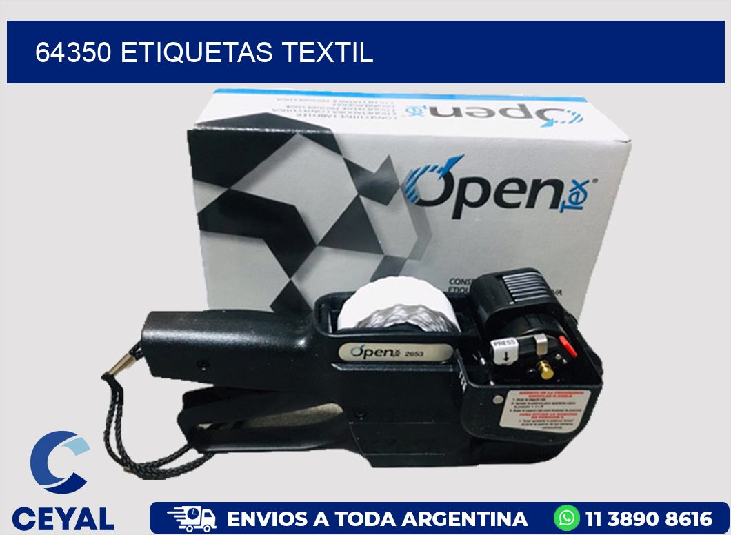 64350 etiquetas textil