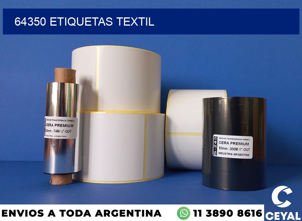 64350 etiquetas textil